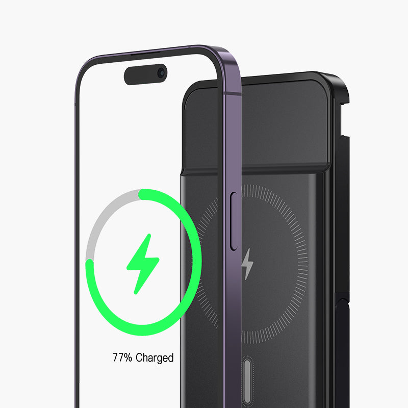 Mag Power Bank, 10000mAh PD 20W & 15W MagSafe Fast Charging | Built-in Stand & 3 Outputs