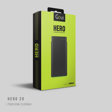 قوي - شاحن طوارئ 20.000 مللي امبير هيرو
