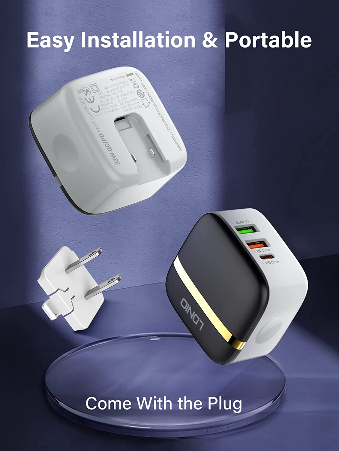 رآس شحن جداري LDNIO