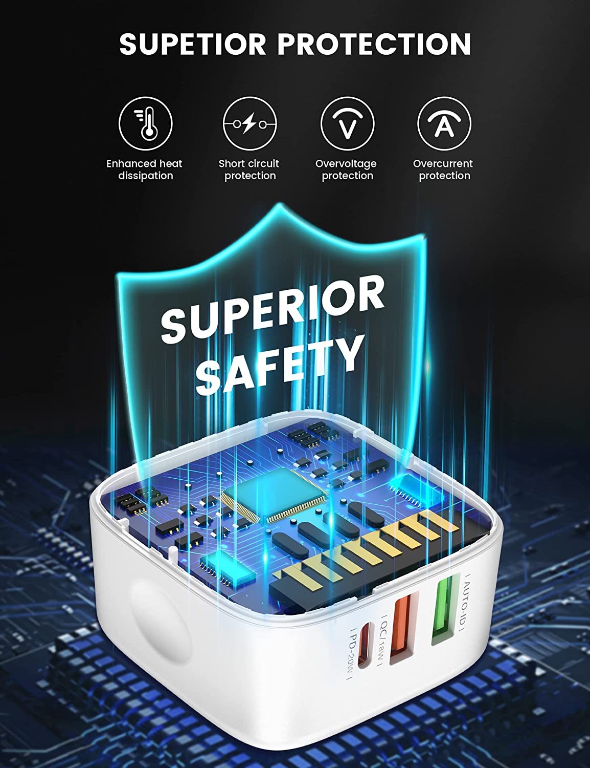 رآس شحن جداري LDNIO