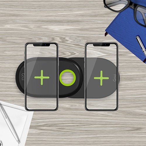 Goui Double-QI Charging Pad [10w +10W]